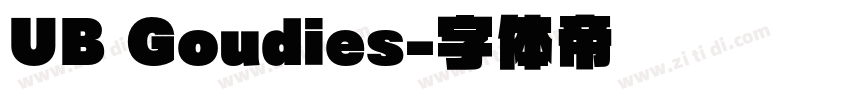 UB Goudies字体转换